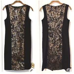NWOT IMAN Dress Size XS, black/ gold